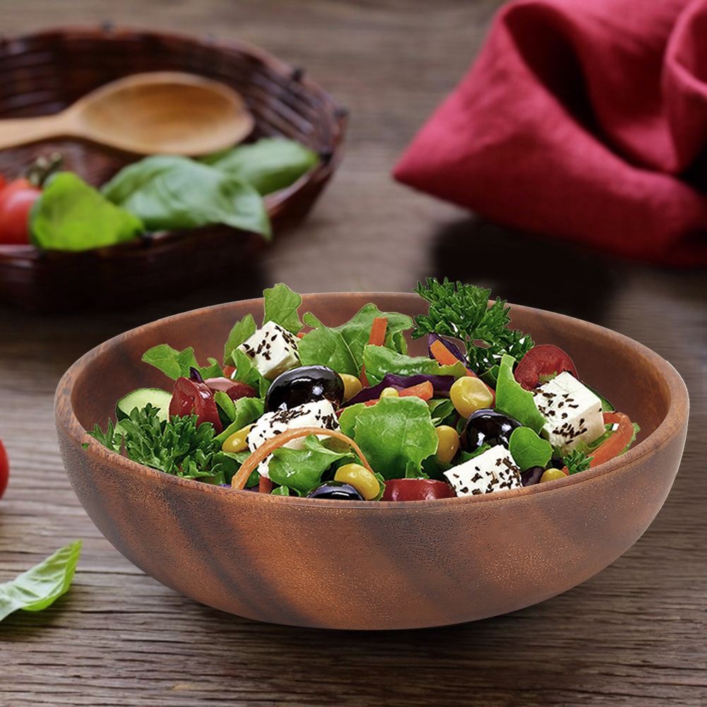 Wood Serving Bowls Wooden Snac - Meal Prep Bowl review and price