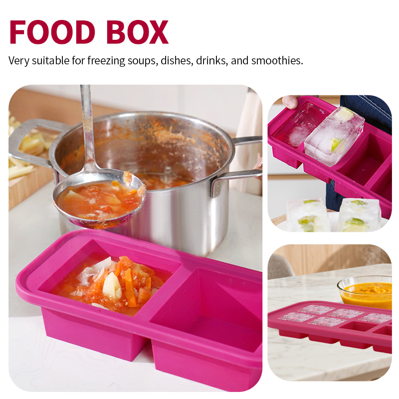 2 Or 3-Piece Silicone Freezer  - Meal Prep Template review and price
