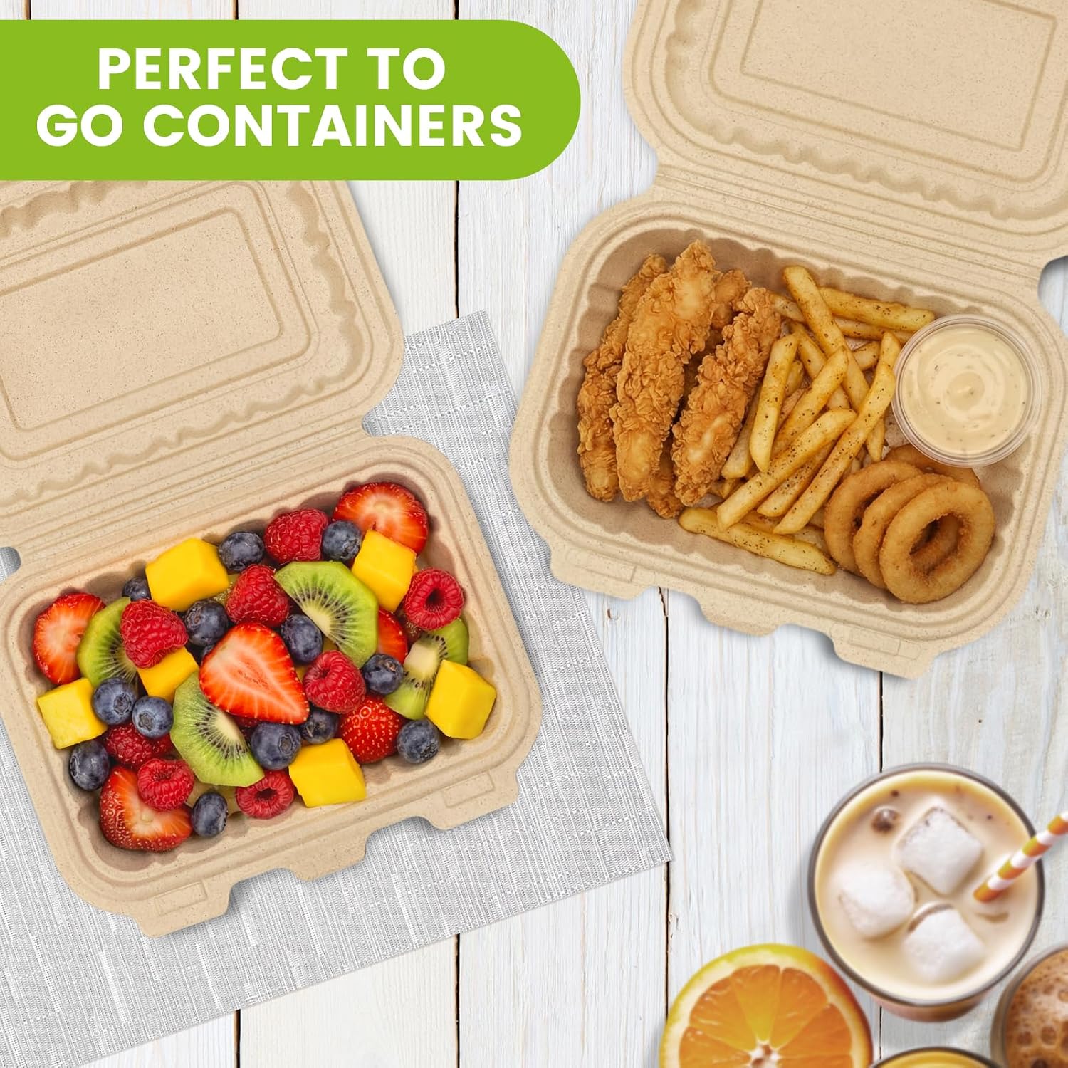 50 Pack 16oz Clamshell Take Ou - Meal Prep With Rice review and price