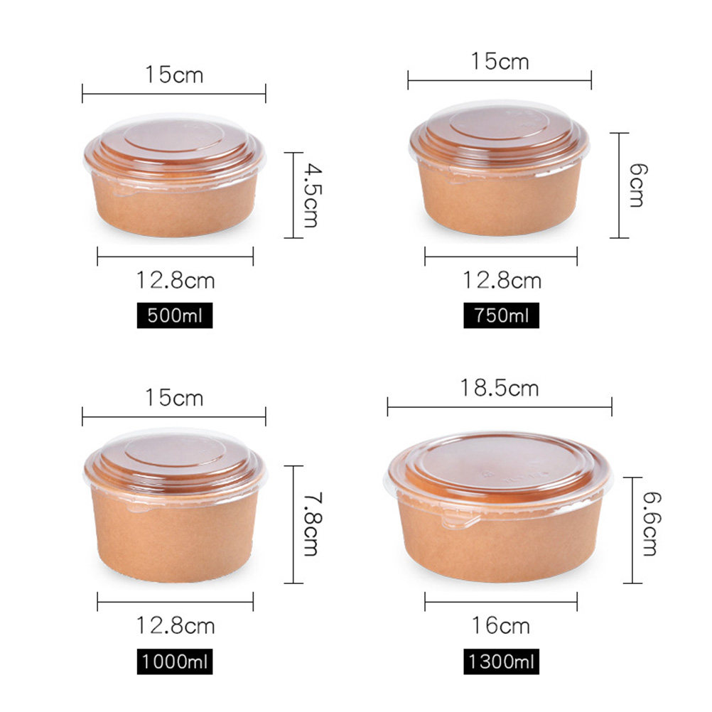 20pcs Kraft Paper Bowls Meal P - Meal Prep Bowl review and price