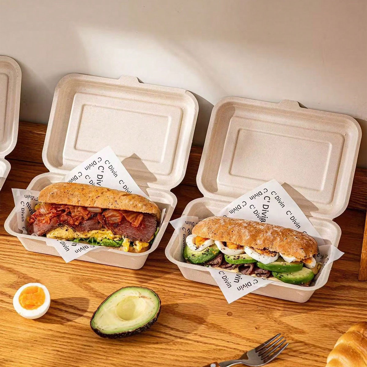 Ciabatta Packaging Box, Paper  - Meal Prep Bowl review and price