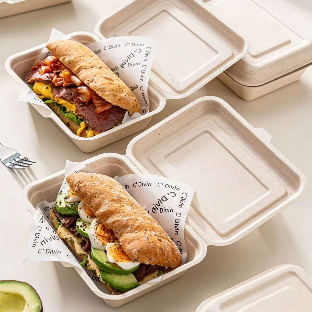 Ciabatta Packaging Box, Paper  - Meal Prep Bowl review and price