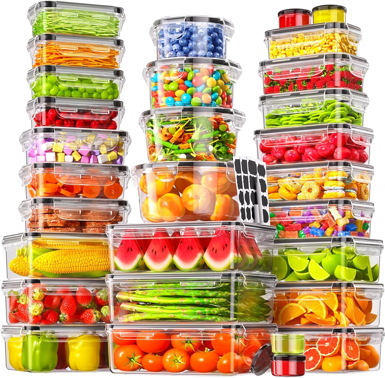 50Pcs/25-Pack Airtight Food St - Meal Prep Kitchen review and price