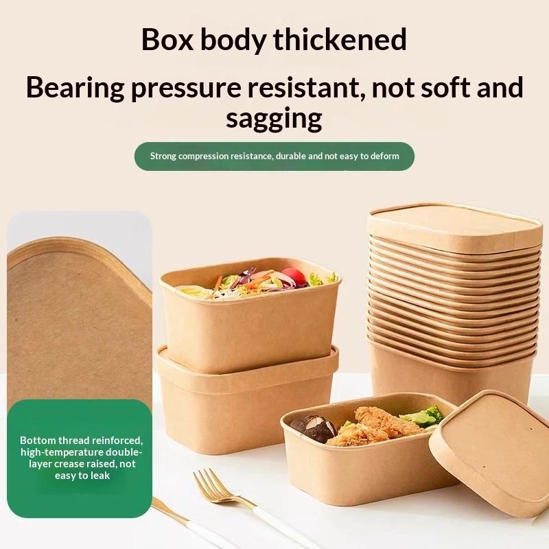 10Pcs Square Disposable Kraft  - Meal Prep Bowl review and price